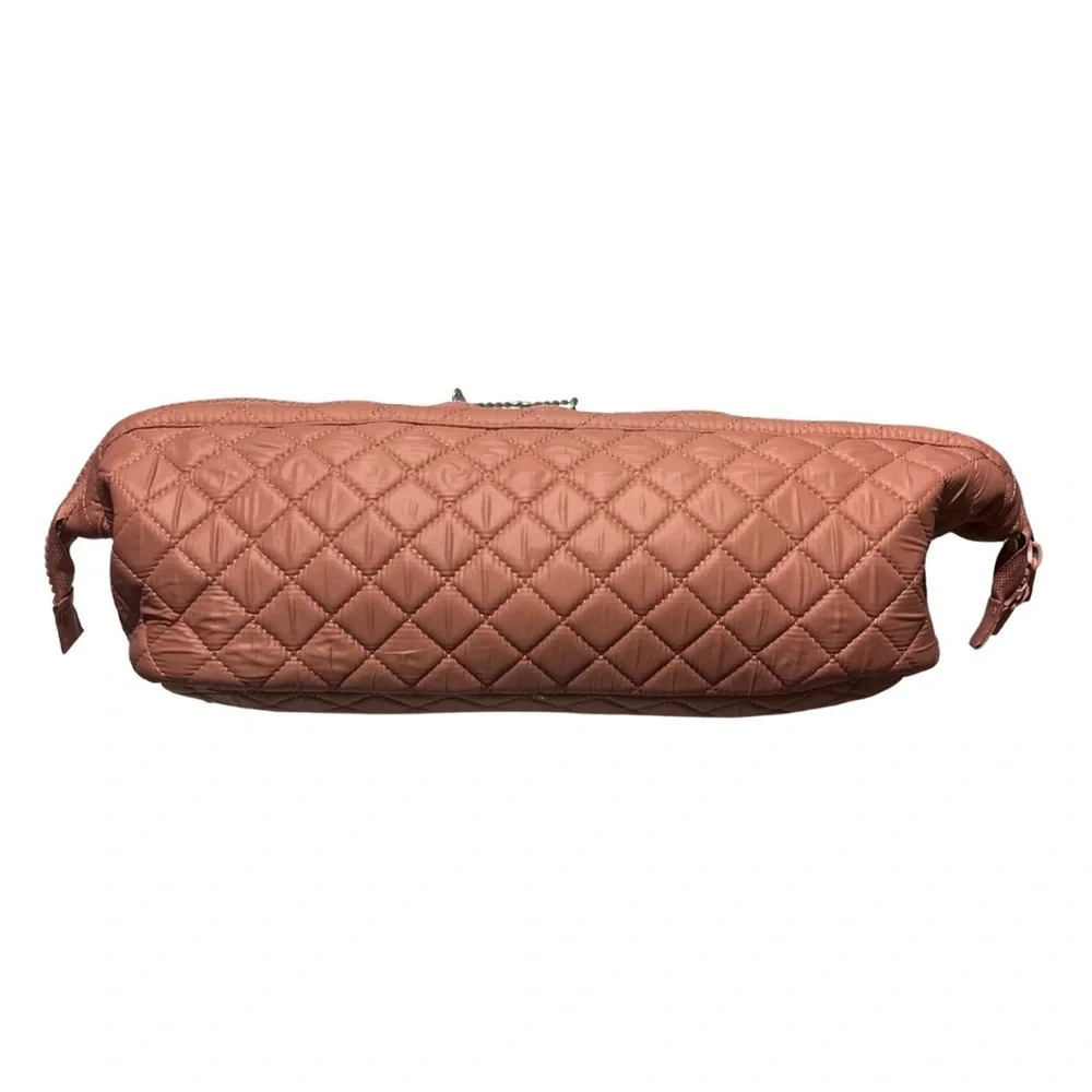 Joan & David Diamond Quilted Puffer Nylon Hair Tool Travel Bag